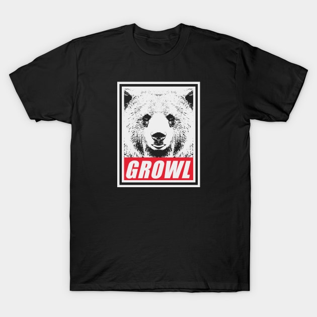 Growl! T-Shirt by nickbeta